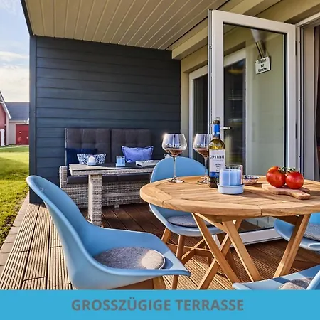 Kuestenkojen Blaue Lagune - 1-5 Pers Mit 2 Schlafzimmern, Terrasse Und Sauna 부숨